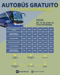 🚌 Free Moraira summer bus 2025